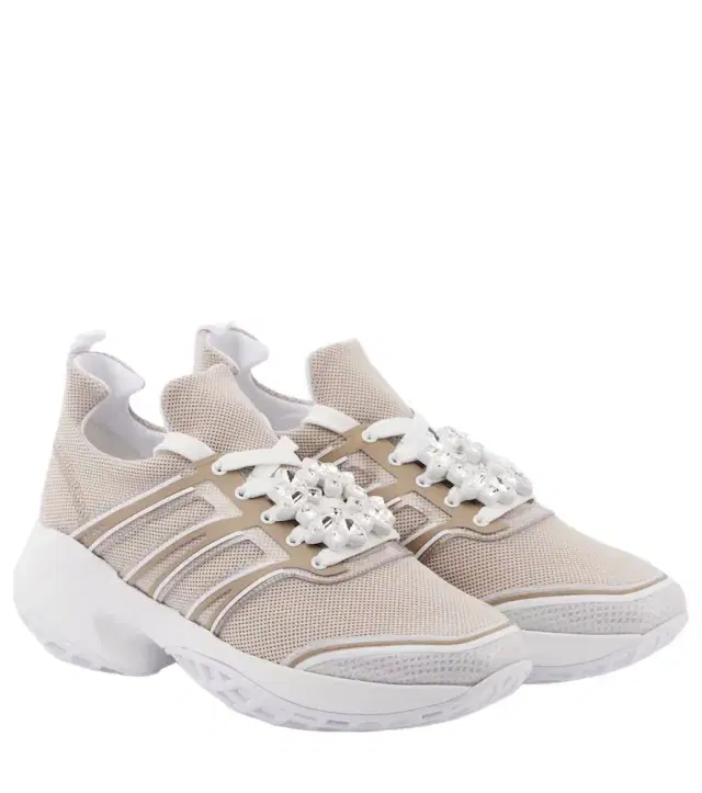 Roger Vivier Viv' Run embellished platform sneakers