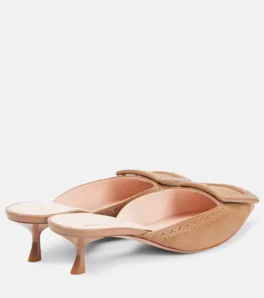 Roger Vivier Viv' in the City 45 suede mules | Thumbnail 4