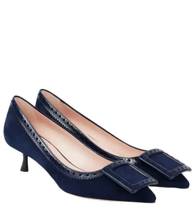 Roger Vivier Vin In The City 45 suede pumps