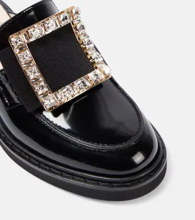 Roger Vivier Viv' Rangers embellished leather mules | Thumbnail 3