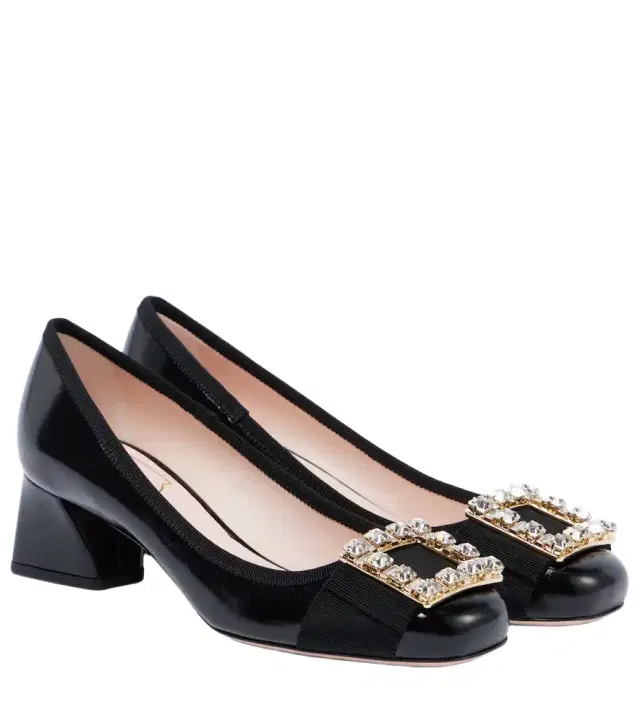 Roger Vivier Très Vivier embellished patent leather pumps