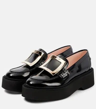 Roger Vivier Viv' Rangers patent leather platform loafers | Thumbnail 3 Roger Vivier Viv' Rangers patent leather platform loafers | Thumbnail 3