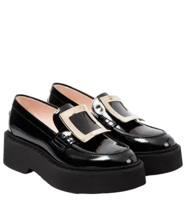 Roger Vivier Viv' Rangers patent leather platform loafers | Thumbnail 1 Roger Vivier Viv' Rangers patent leather platform loafers | Thumbnail 1