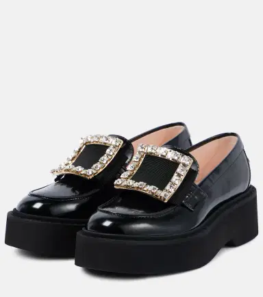 Roger Vivier Viv' Rangers embellished platform loafers | Thumbnail 4