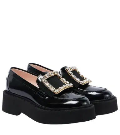 Roger Vivier Viv' Rangers embellished platform loafers | Thumbnail 1