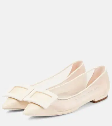 Roger Vivier Gommettine mesh ballet flats | Thumbnail 4