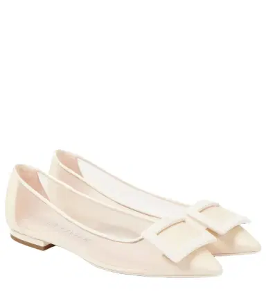 Roger Vivier Gommettine mesh ballet flats | Thumbnail 1