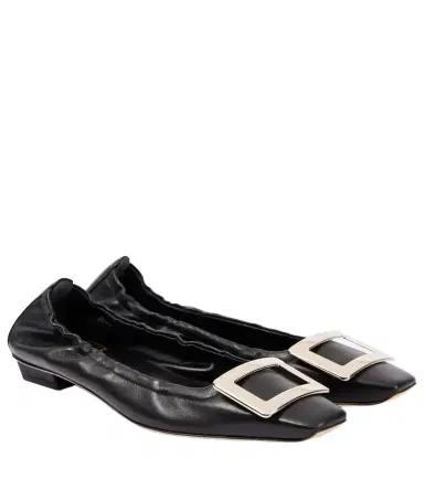 Roger Vivier Belle Vivier leather ballet flats | Thumbnail 1