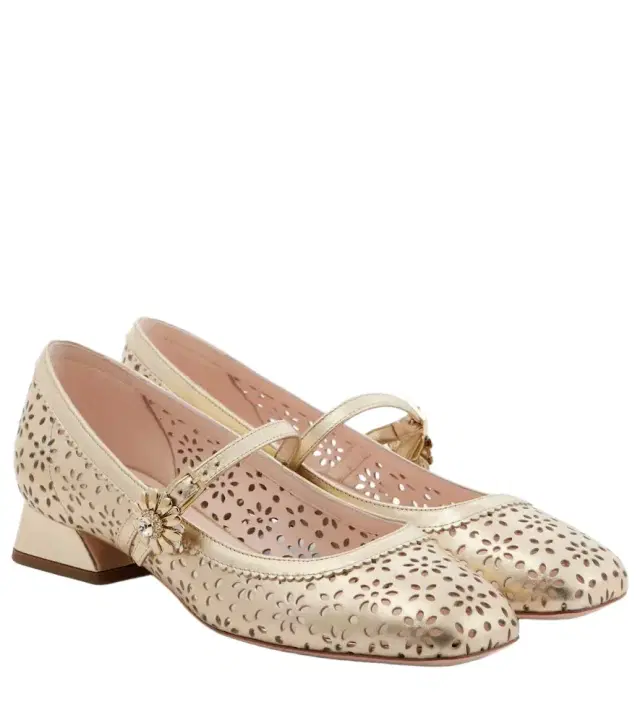 Roger Vivier New Très Vivier 25 leather Mary Jane pumps