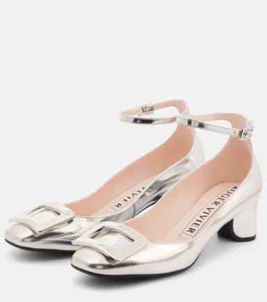 Roger Vivier U Look 45 metallic leather pumps | Thumbnail 3