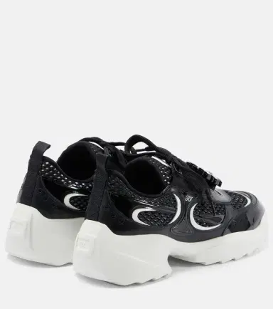 Roger Vivier Embellished leather-trimmed sneakers | Thumbnail 4 Roger Vivier Embellished leather-trimmed sneakers | Thumbnail 4