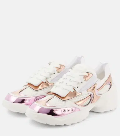 Roger Vivier Viv' on the Run leather sneakers | Thumbnail 5
