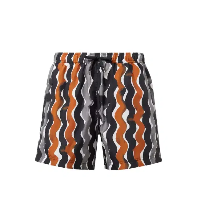 Printed swim trunks
