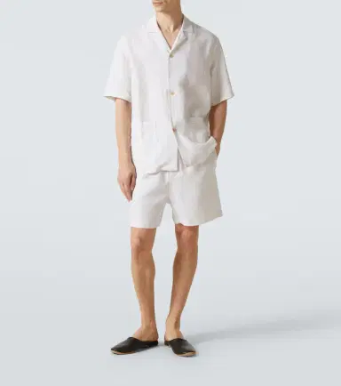 Zegna Striped linen pajamas | Thumbnail 3