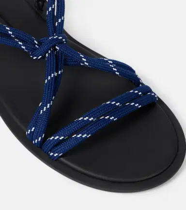 Miu Miu Rivière leather-trimmed sandals | Thumbnail 3 Miu Miu Rivière leather-trimmed sandals | Thumbnail 3