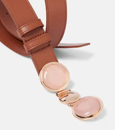Gabriela Hearst Grange Rose Quartz leather belt | Thumbnail 2