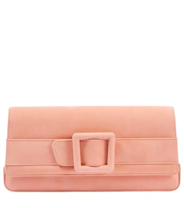 Manolo Blahnik Maygot suede clutch
