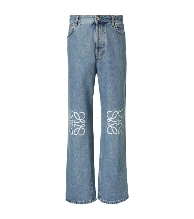 Anagram wide-leg jeans