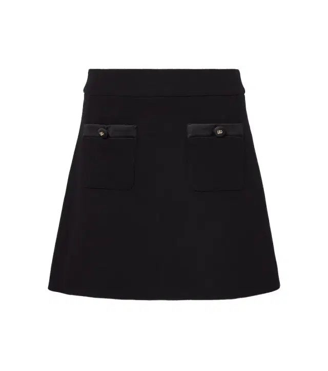 Dolce & Gabbana Wool and silk miniskirt