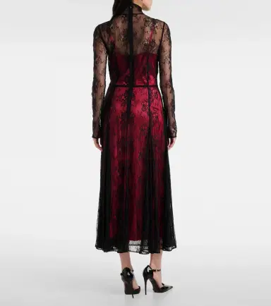 Dolce & Gabbana Floral lace midi dress | Thumbnail 3