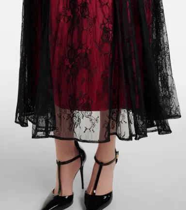 Dolce & Gabbana Floral lace midi dress | Thumbnail 5