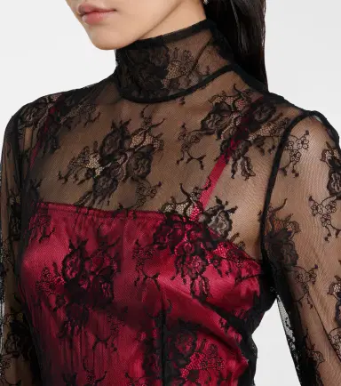 Dolce & Gabbana Floral lace midi dress | Thumbnail 6