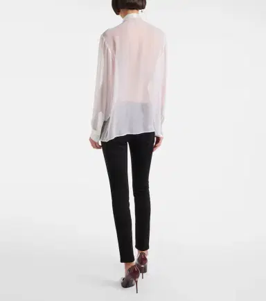 Dolce & Gabbana Bow-detail silk chiffon shirt | Thumbnail 3 Dolce & Gabbana Bow-detail silk chiffon shirt | Thumbnail 3