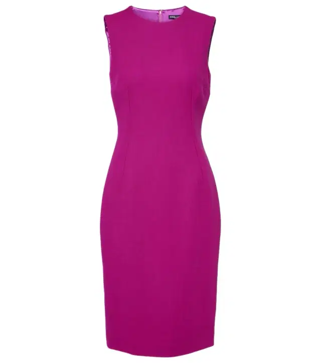 Dolce & Gabbana Wool crepe minidress