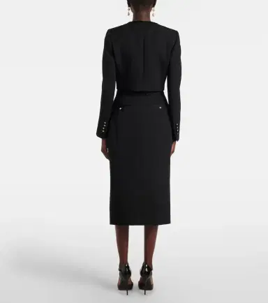 Dolce & Gabbana Cropped wool-blend jacket | Thumbnail 3