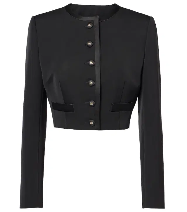Dolce & Gabbana Cropped wool-blend jacket