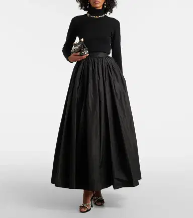 Dolce & Gabbana Gathered silk maxi skirt | Thumbnail 3