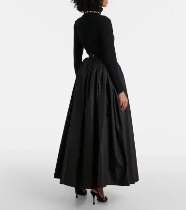 Dolce & Gabbana Gathered silk maxi skirt | Thumbnail 4