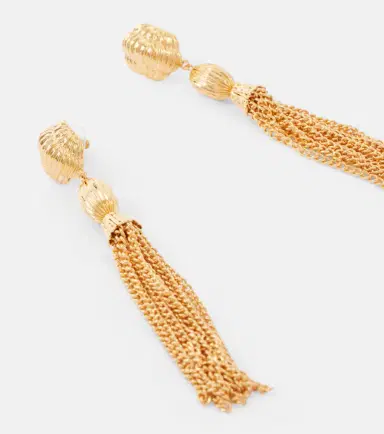 Jennifer Behr Arthella gold-plated drop earrings | Thumbnail 6