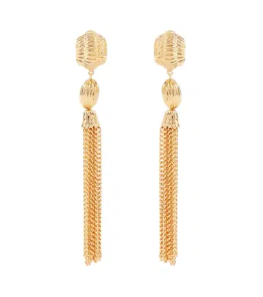 Jennifer Behr Arthella gold-plated drop earrings | Thumbnail 1