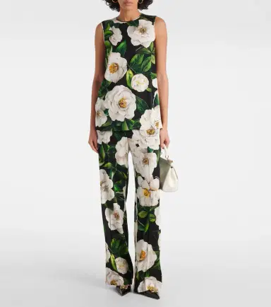 Dolce & Gabbana Floral silk-blend pajama pants | Thumbnail 2