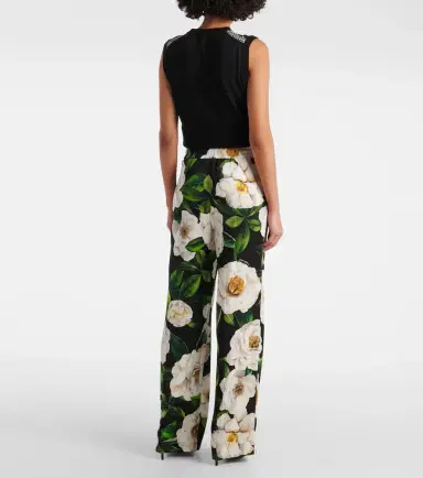 Dolce & Gabbana Floral silk-blend pajama pants | Thumbnail 4