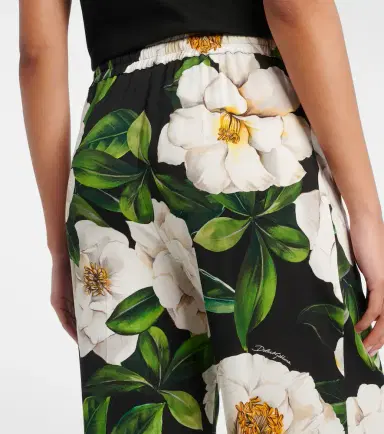 Dolce & Gabbana Floral silk-blend pajama pants | Thumbnail 5
