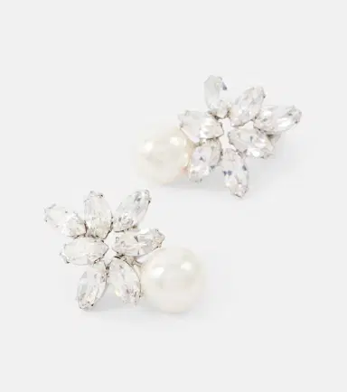 Jennifer Behr Liza embellished faux pearl earrings | Thumbnail 2 Jennifer Behr Liza embellished faux pearl earrings | Thumbnail 2