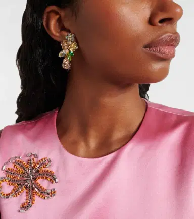 Jennifer Behr Bouquet gold-plated drop earrings | Thumbnail 3