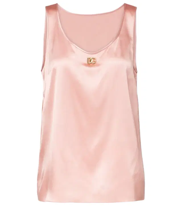 Dolce & Gabbana DG silk-blend satin top