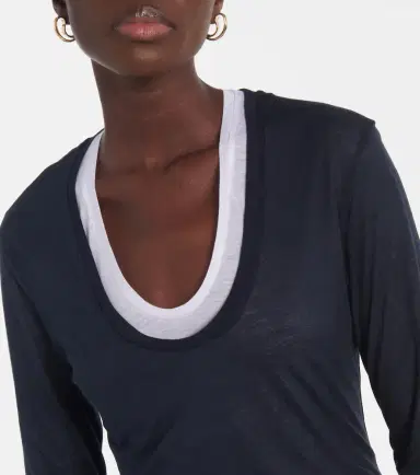 Dorothee Schumacher Layer Love layered jersey T-shirt | Thumbnail 6