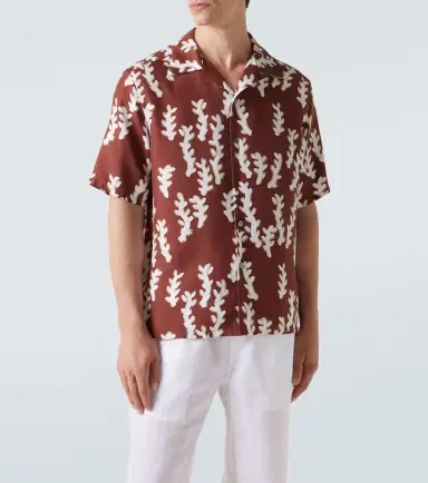 Zegna Printed silk bowling shirt | Thumbnail 2