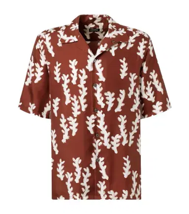 Zegna Printed silk bowling shirt | Thumbnail 1