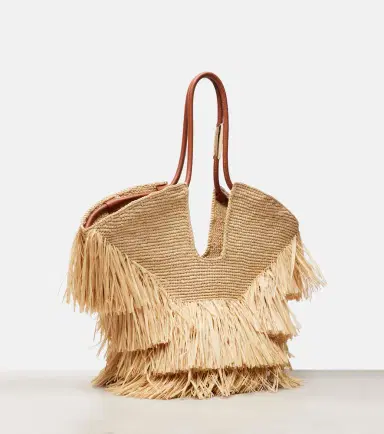 Zimmermann Goldentime Medium raffia tote bag | Thumbnail 3