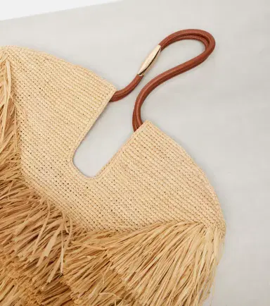 Zimmermann Goldentime Medium raffia tote bag | Thumbnail 4
