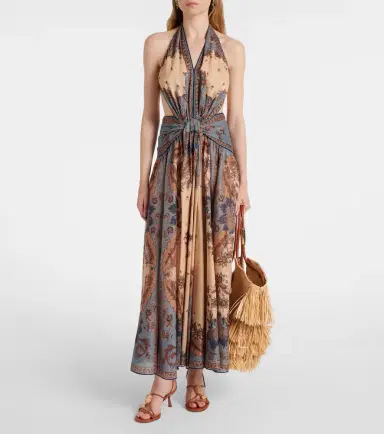 Zimmermann Goldentime Medium raffia tote bag | Thumbnail 5