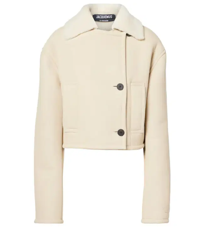 Jacquemus Marino cropped shearling jacket