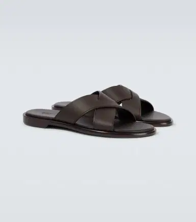 Zegna Leather sandals | Thumbnail 6 Zegna Leather sandals | Thumbnail 6