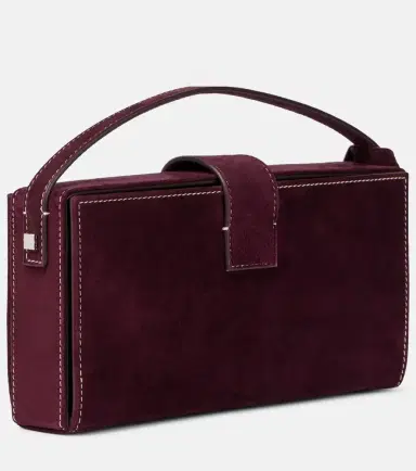 Magda Butrym Apolonia Small suede clutch | Thumbnail 2 Magda Butrym Apolonia Small suede clutch | Thumbnail 2
