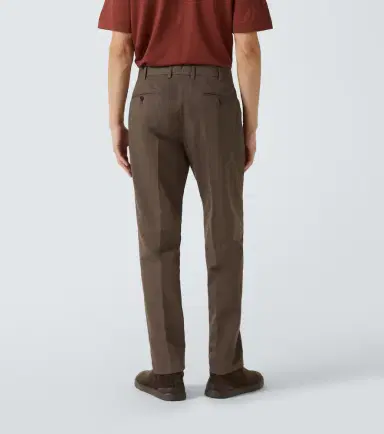 Zegna Cotton and linen chinos | Thumbnail 4